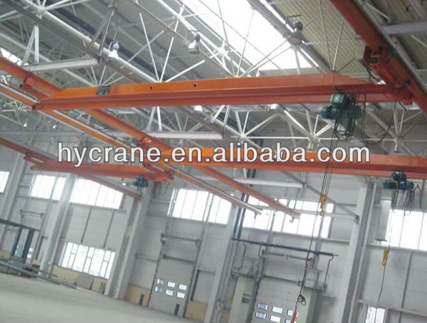 HY common use light duty single beam suspension crane with trajectory