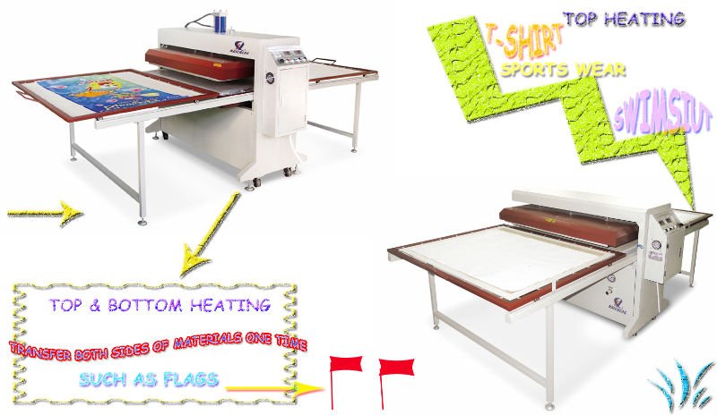 hydraulci heat transfer machine for sports wear