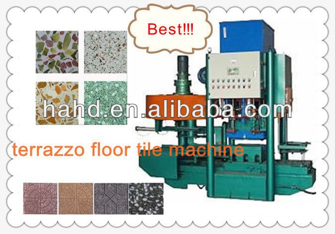 Hydraulic cement floor Terrazzo Tile pressing plant/automatic floor terrazzo tile making machine