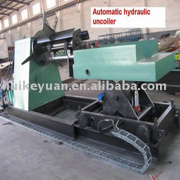 Hydraulic decoiler with car coil