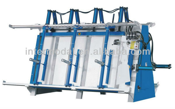 Hydraulic door frame assembly machine