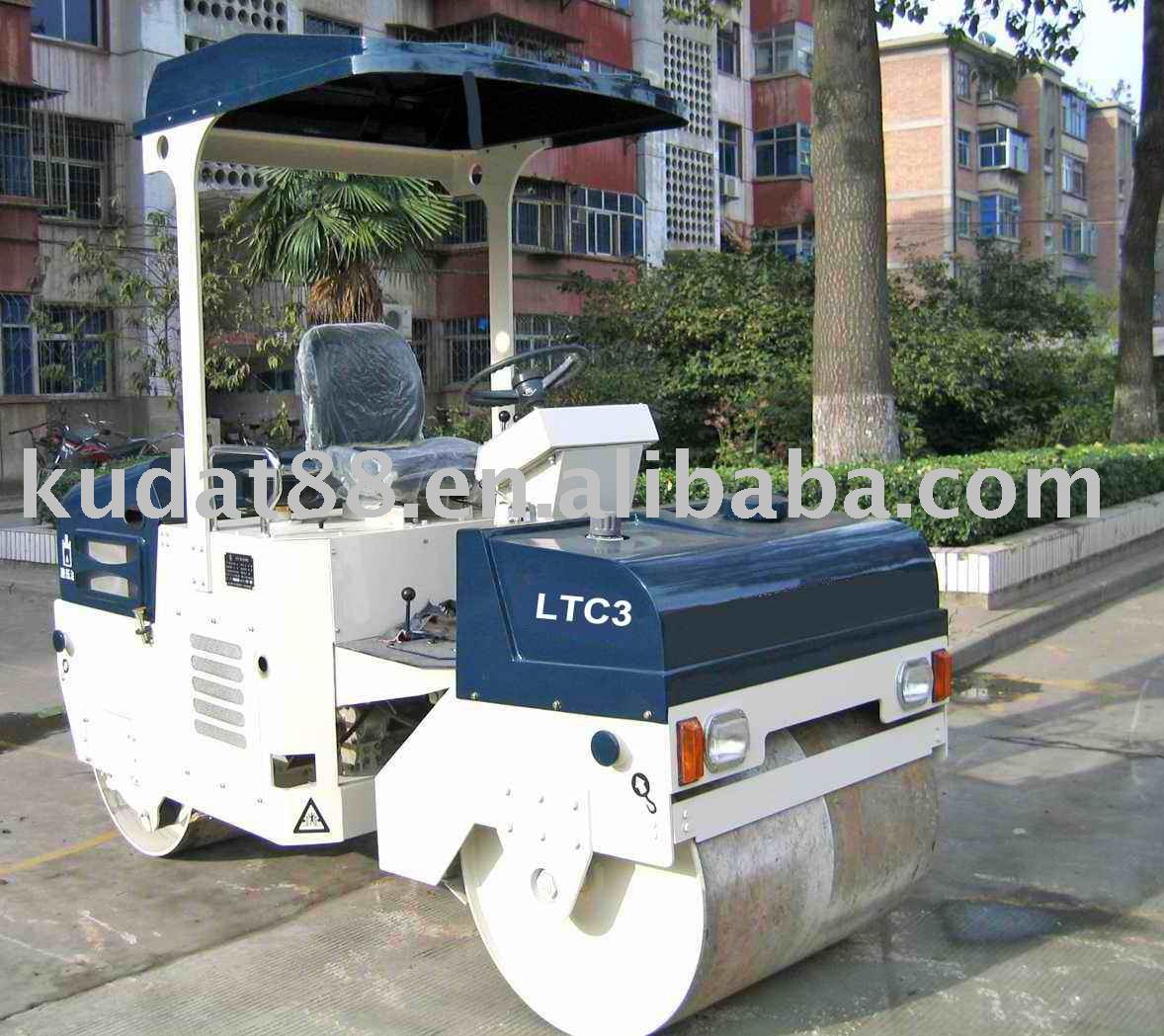 hydraulic dual drum vibratory roller (3 tons)