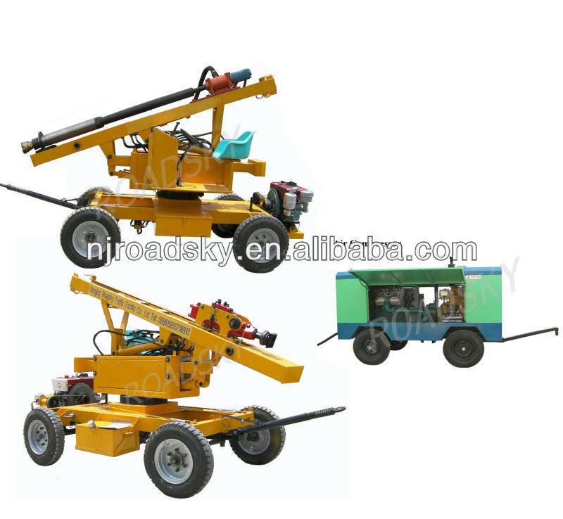 Hydraulic Guardrail Post Driving Machine