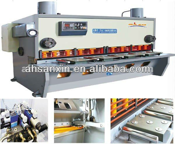 Hydraulic guillotine shearing machine