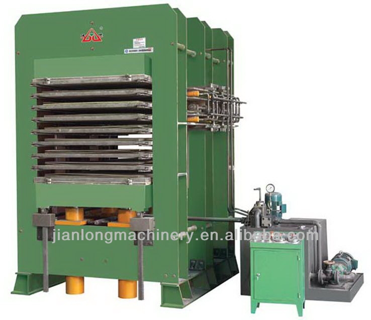 Hydraulic hot press for decoration board