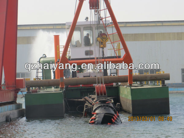 hydraulic or mechanical cutter suction vessel dredger