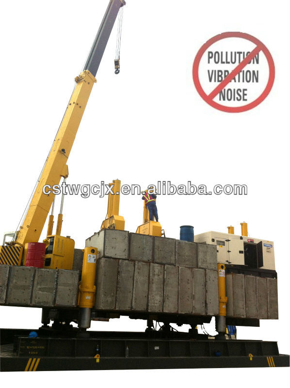 Hydraulic piling machine