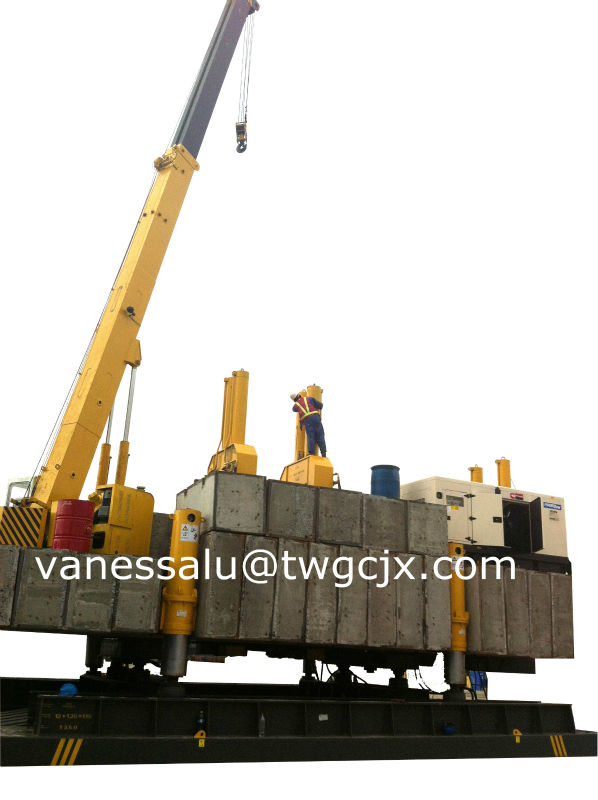 hydraulic piling machine for construction