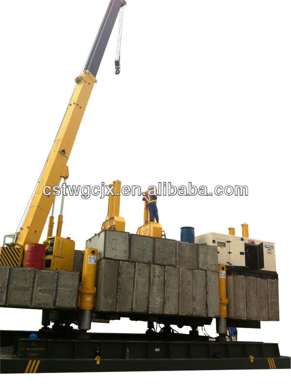 Hydraulic piling machine/ H pile/square pile/concrete spun pile