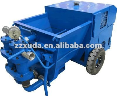 Hydraulic piston mortar pump