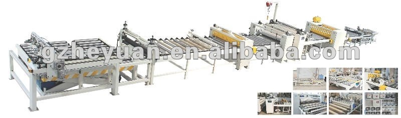 Hydraulic press laminating line (Single side)