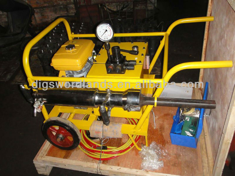 Hydraulic Rock Splitter Gasoline Power Unit Stone Splitting Gun