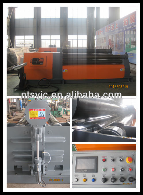 hydraulic roll bending machine with 4 drive rolls