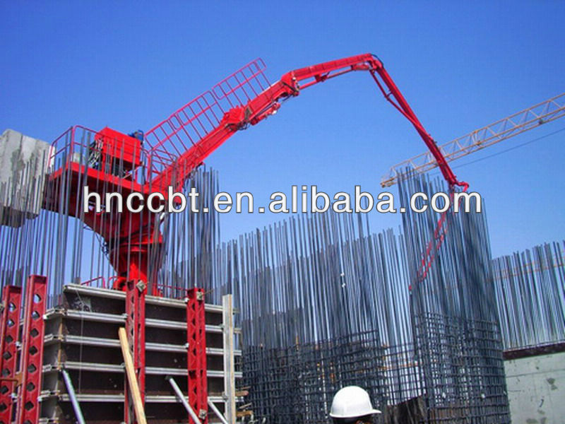 hydraulic sationary concrete placing boom