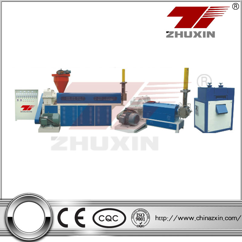 Hydraulic screen change recycling machine