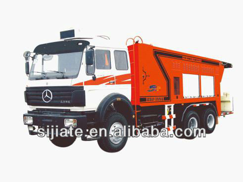 hydraulic slurry seal vehicle