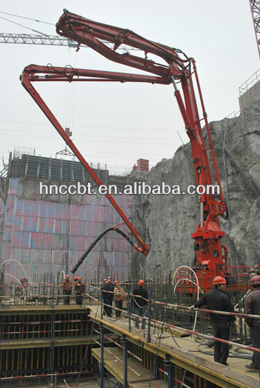 hydraulic stationary separate concrete placing boom