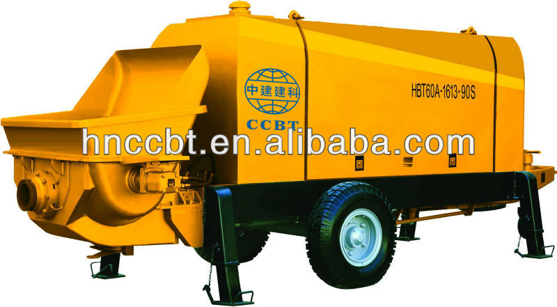 hydraulic trailer electrical motor concrete pumping machine HBT80.16.132S