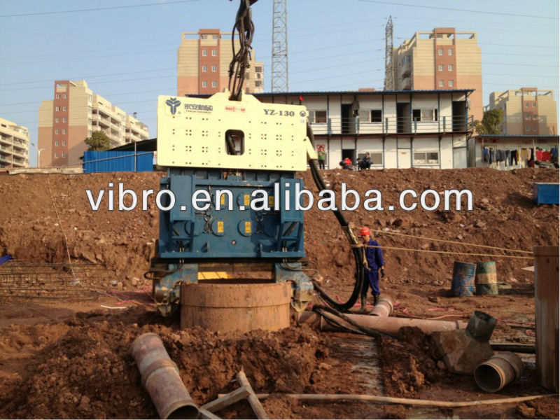 hydraulic vibrating hammers YZ130, hydraulic pile hammer, hydraulic hammer