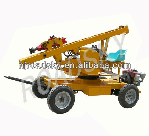 Hydraulic Vibrating Post Driver for Highway Guardrail Post Installaton