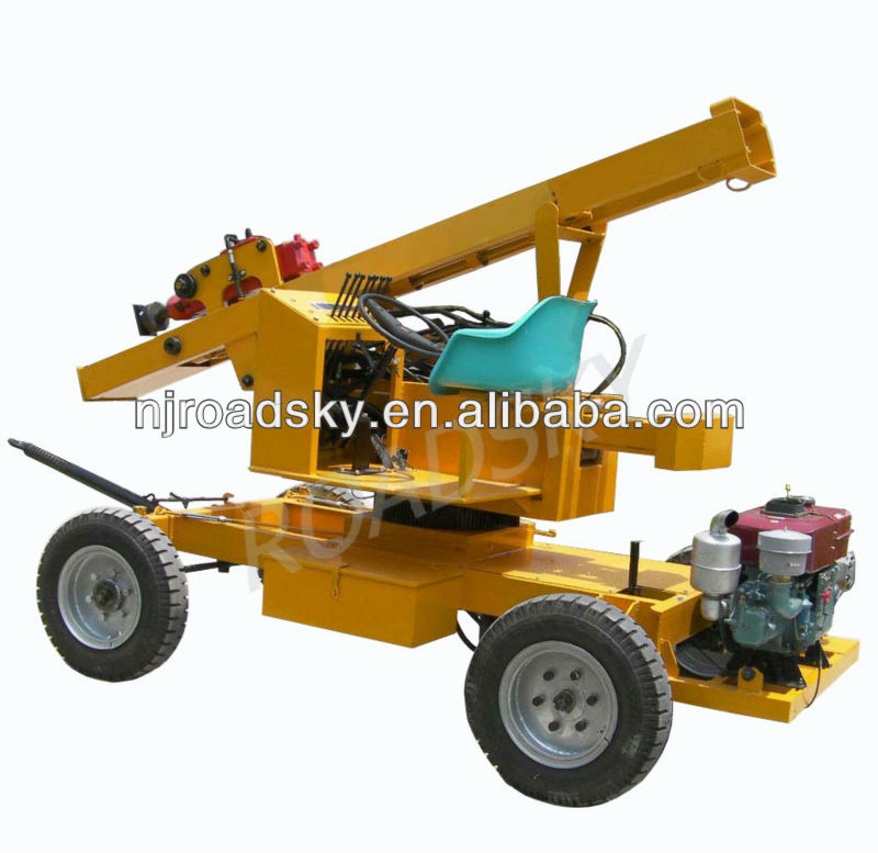 Hydraulic Vibratory Pile Hammer for Installing Highway Guardrails