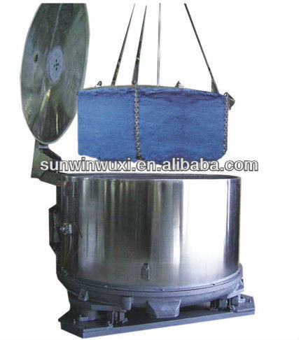 Hydroextractor for loose fibre