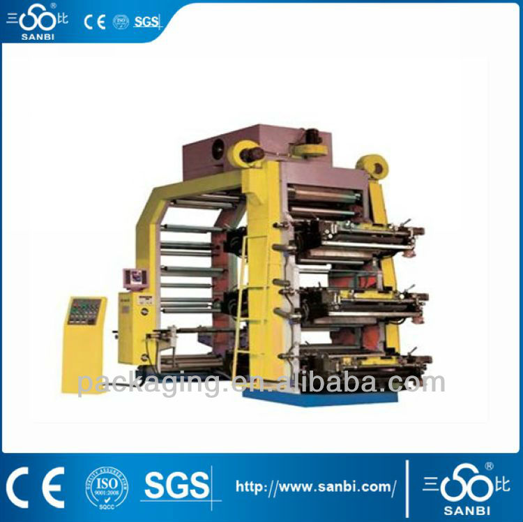 HYT-series 6 color high speed Flexographic Plastic Bag Printing Machine