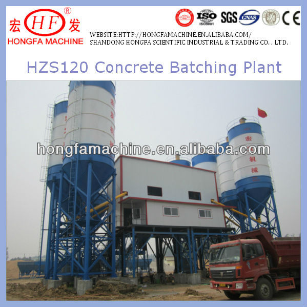 HZS 120 concrete batching plant price