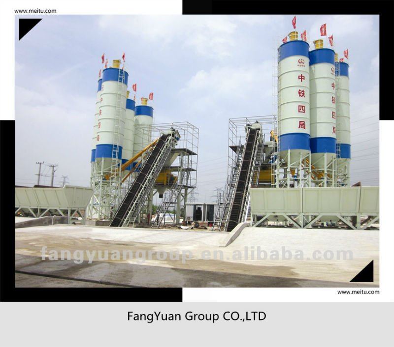 HZS Series Belt Convey Style Concrete Batching Plant