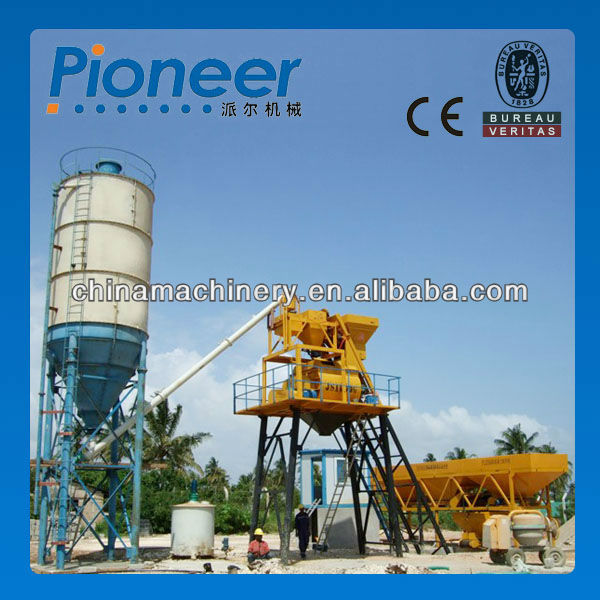 HZS100 cheap concrete batching plant manufacture