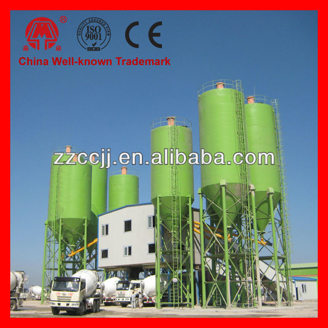 HZS120 Ready-Mixed Concrete Mixing Plant Machine, Electric Concrete Mixing Plant