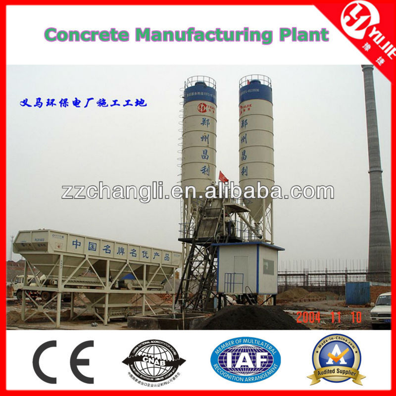 HZS50 Centralized Control Concrete Manufacturing Plant 50m3/h