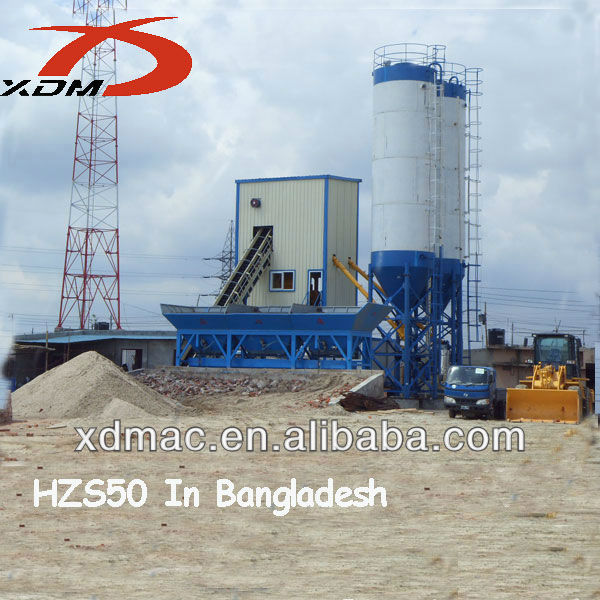 HZS50 Stationary Concrete Batching Plant