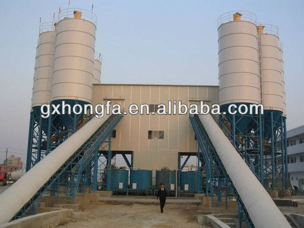 HZS60 fixed concrete batching plant