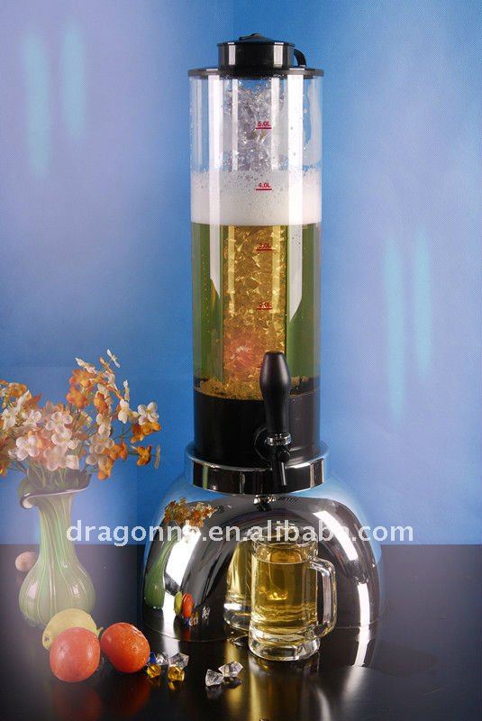 ice tube beer tower dispenser