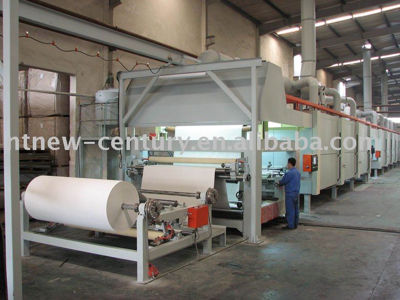 Impregnation line for melamine paper