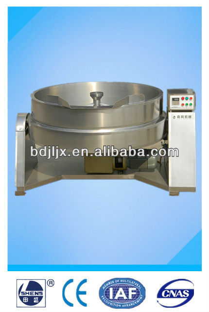 Industrial apple jam cooking machinery with agitator