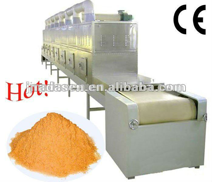 Industrial conveyor belt type microwave turmeric powder dryer and sterilizer