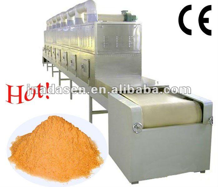 Industrial conveyor belt type microwave turmeric powder dryer and sterilizer