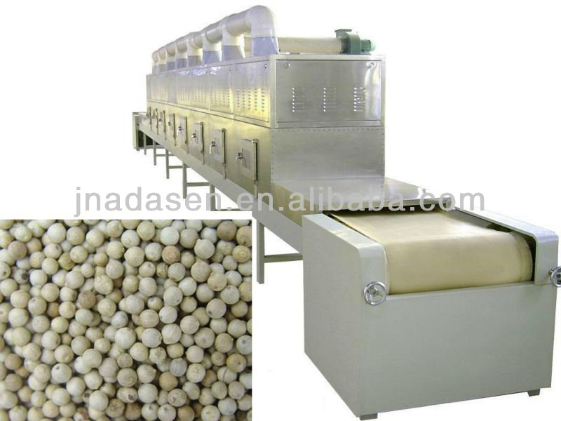 Industrial microwave spice drying sterilization machine