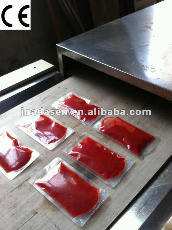 Industrial microwave sterilizaiton machinery for tomato paste