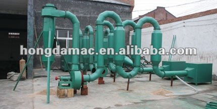 Industrial Pipe Dryer reduce moisture of biomass dust / wood powder