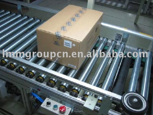 industrial production line galvanized steel roller conveyor system