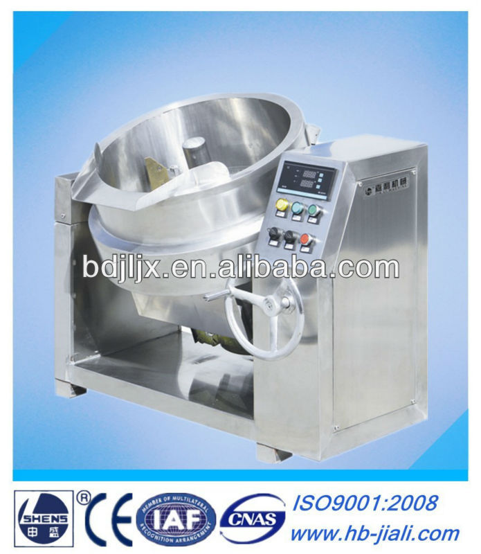 Industrial small cooking pot with mixer