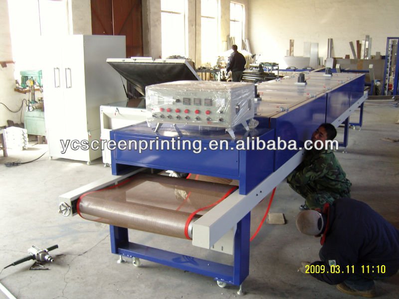 Industrial t-shirt tunnel dryer/screen printing converyor dryer/infrared conveyor belt dryer