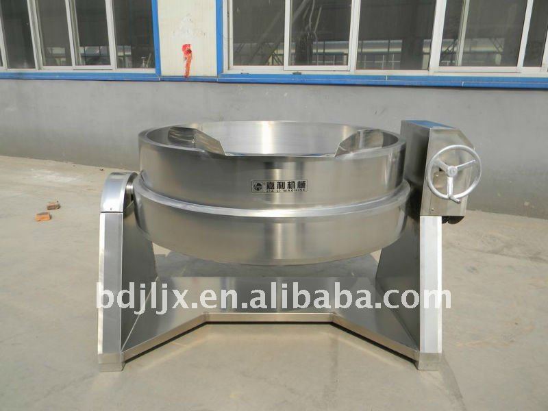 Industrial tilting cook pot without cover