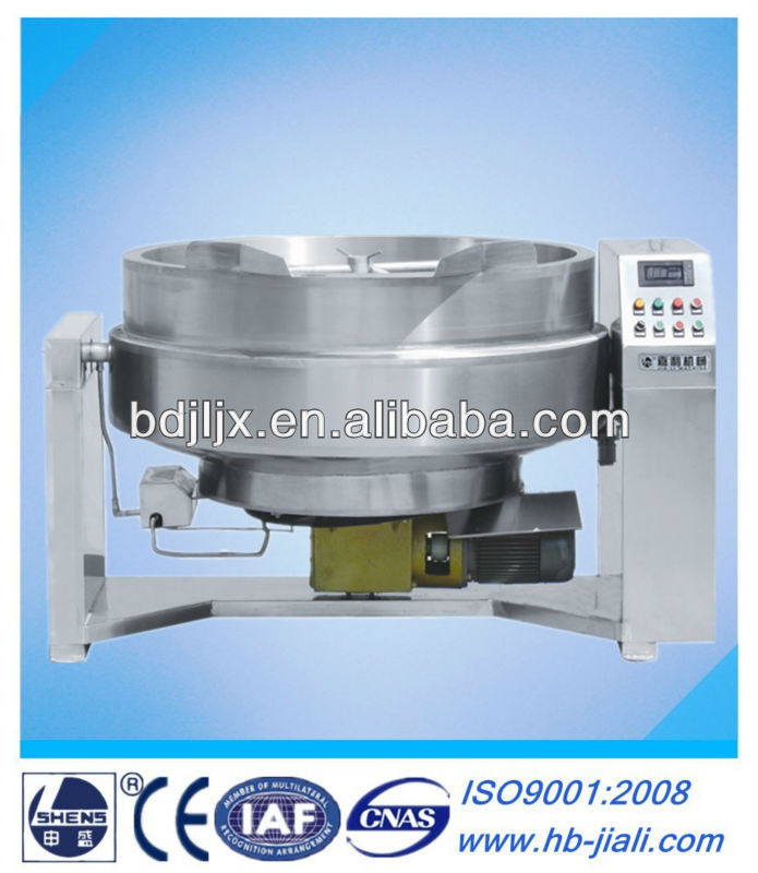 Industrial tilting fudge making machine