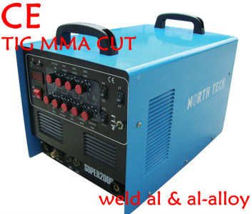 Inverter AC/DC pulse TIG/MMA/CUT multi-function welder/ Welding Machine 200amp