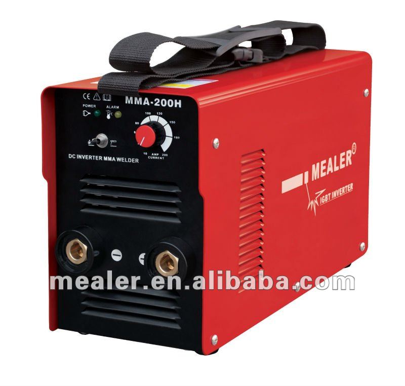 iron body high duty cycle portable DC IGBT inveter MMA welder--200A real current