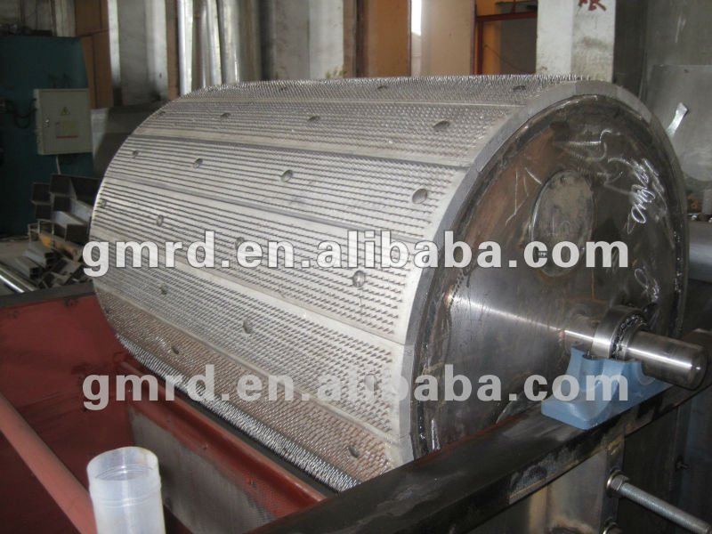 Iron Cylinder/roller with aluminum plate used on textile offcuts tearing machine